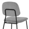 Armen Living Lucy Gray Velvet and Metal Dining Room Chairs, PK2 LCLCSIBLGR - alternate 6